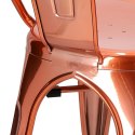 KRZESŁO Paris D2.DESIGN miedziane insp. Tolix METAL LAKIEROWANY ELEGANCKIE WYGODNE I STABILNE KRZESŁO Paris D2.DESIGN miedziane insp. Tolix METAL LAKIEROWANY ELEGANCKIE WYGODNE I STABILNE