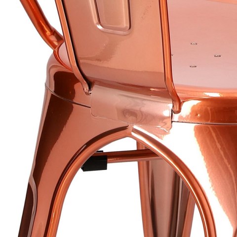 KRZESŁO Paris D2.DESIGN miedziane insp. Tolix METAL LAKIEROWANY ELEGANCKIE WYGODNE I STABILNE KRZESŁO Paris D2.DESIGN miedziane insp. Tolix METAL LAKIEROWANY ELEGANCKIE WYGODNE I STABILNE