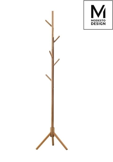 MODESTO wieszak stojący podłogowy STICK naturalny - drewno bukowe do domu lub biura MODESTO wieszak stojący podłogowy STICK naturalny - drewno bukowe do domu lub biura