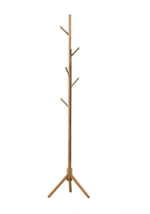 MODESTO wieszak stojący podłogowy STICK naturalny - drewno bukowe do domu lub biura MODESTO wieszak stojący podłogowy STICK naturalny - drewno bukowe do domu lub biura