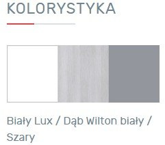 PÓŁKA WISZĄCA MEBLE MŁODZIEŻOWE COMO System CM11 Meblar - Biały Lux / Dąb Wilton biały / Szary PŁYTA LAMINOWANA OBRZEŻA ABS PÓŁKA WISZĄCA MEBLE MŁODZIEŻOWE COMO System CM11 Meblar - Biały Lux / Dąb Wilton biały / Szary PŁYTA LAMINOWANA OBRZEŻA ABS