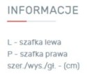 SZAFA TRZYDRZWIOWA MŁODZIEŻOWA COMO System CM1 Meblar - Biały Lux / Dąb Wilton biały / Szary PÓŁKI SZUFLADY LAMINAT OBRZEŻA ABS