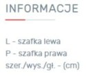 SZAFA DWUDRZWIOWA MŁODZIEŻOWA Z SZUFLADAMI - Biały Lux / Dąb Wilton biały / Szary Meblar COMO System CM3 PŁYTA LAMINOWANA