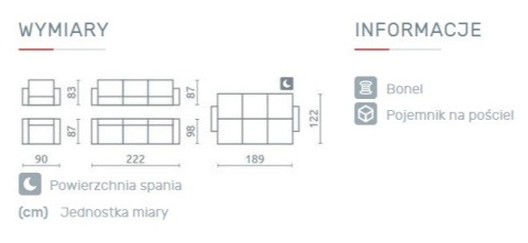 WERSALKA SOFA KANAPA ROZKŁADANA Meblar TORINO KREMOWA FUNKCJA SPANIA POJEMNIK NA POŚCIEL DO SALONU DO POKOJU DLA GOŚCI WERSALKA SOFA KANAPA ROZKŁADANA Meblar TORINO KREMOWA FUNKCJA SPANIA POJEMNIK NA POŚCIEL DO SALONU DO POKOJU DLA GOŚCI