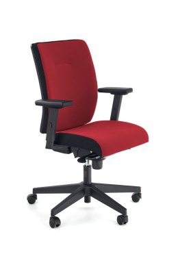 Halmar POP fotel pracowniczy, kolor: pasek boczny - czarny RN60999, front - czerwony M04