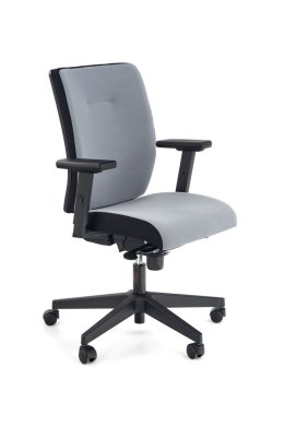 Halmar POP fotel pracowniczy, kolor: pasek boczny - czarny RN60999, front - popielaty M47