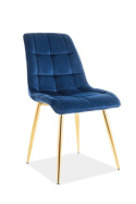 SIGNAL KRZESŁO CHIC VELVET ZŁOTY STELAŻ/GRANATOWY BLUVEL 86 SIGNAL KRZESŁO CHIC VELVET ZŁOTY STELAŻ/GRANATOWY BLUVEL 86