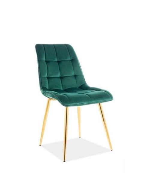 SIGNAL KRZESŁO CHIC VELVET ZŁOTY STELAŻ/ZIELONY BLUVEL 78 SIGNAL KRZESŁO CHIC VELVET ZŁOTY STELAŻ/ZIELONY BLUVEL 78