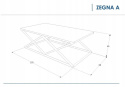ŁAWA PROSTOKĄTNA ZEGNA A SIGNAL SZKŁO HARTOWANE TRANSPARENTNY / PODSTAWA METAL CHROM 120X60 ŁAWA PROSTOKĄTNA ZEGNA A SIGNAL SZKŁO HARTOWANE TRANSPARENTNY / PODSTAWA METAL CHROM 120X60