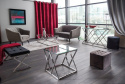 ŁAWA PROSTOKĄTNA ZEGNA A SIGNAL SZKŁO HARTOWANE TRANSPARENTNY / PODSTAWA METAL CHROM 120X60 ŁAWA PROSTOKĄTNA ZEGNA A SIGNAL SZKŁO HARTOWANE TRANSPARENTNY / PODSTAWA METAL CHROM 120X60