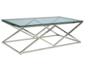ŁAWA PROSTOKĄTNA ZEGNA A SIGNAL SZKŁO HARTOWANE TRANSPARENTNY / PODSTAWA METAL CHROM 120X60 ŁAWA PROSTOKĄTNA ZEGNA A SIGNAL SZKŁO HARTOWANE TRANSPARENTNY / PODSTAWA METAL CHROM 120X60