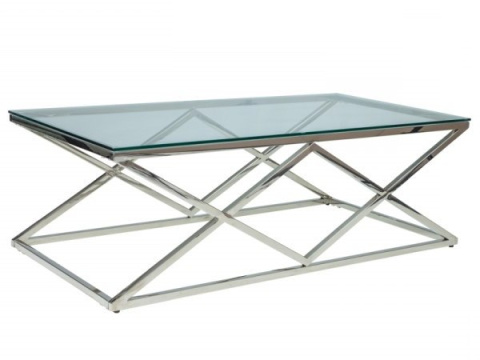 ŁAWA PROSTOKĄTNA ZEGNA A SIGNAL SZKŁO HARTOWANE TRANSPARENTNY / PODSTAWA METAL CHROM 120X60 ŁAWA PROSTOKĄTNA ZEGNA A SIGNAL SZKŁO HARTOWANE TRANSPARENTNY / PODSTAWA METAL CHROM 120X60