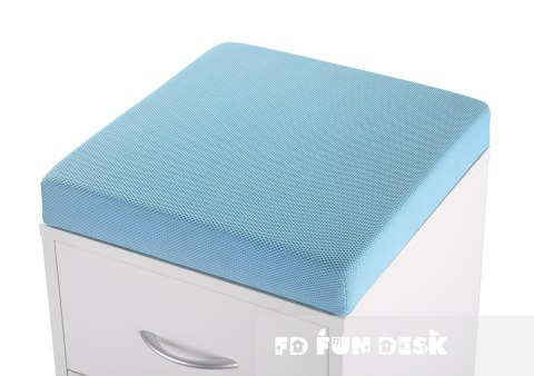 Fun Desk szafka kontener podnóżek SS15W Blue dla dziecka Biały / Niebiecki Fun Desk szafka kontener podnóżek SS15W Blue dla dziecka Biały / Niebiecki