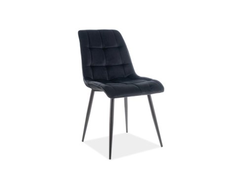 SIGNAL KRZESŁO CHIC VELVET CZARNY STELAŻ/CZARNY BLUVEL 19 SIGNAL KRZESŁO CHIC VELVET CZARNY STELAŻ/CZARNY BLUVEL 19