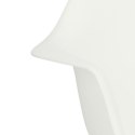 D2.DESIGN Krzesło Fotel bujany P018 RR PP tworzywo biały insp. RAR podstawa metal chromowany płozy drewniane D2.DESIGN Krzesło Fotel bujany P018 RR PP tworzywo biały insp. RAR podstawa metal chromowany płozy drewniane