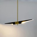 LAMPA WISZĄCA APOLLO 1 CZARNA - szczotkowane złoto E27 KING HOME LAMPA WISZĄCA APOLLO 1 CZARNA - szczotkowane złoto E27 KING HOME