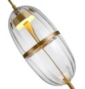 LAMPA WISZĄCA LED CHAPLIN 200 MOSIĄDZ - szkło PRZEZROCZYSTE KING HOME LAMPA WISZĄCA LED CHAPLIN 200 MOSIĄDZ - szkło PRZEZROCZYSTE KING HOME
