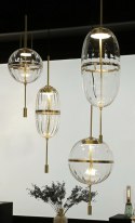 LAMPA WISZĄCA LED CHAPLIN 200 MOSIĄDZ - szkło PRZEZROCZYSTE KING HOME LAMPA WISZĄCA LED CHAPLIN 200 MOSIĄDZ - szkło PRZEZROCZYSTE KING HOME