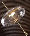 LAMPA WISZĄCA LED CHAPLIN 360 MOSIĄDZ - szkło PRZEZROCZYSTE OKRĄGŁA KING HOME LAMPA WISZĄCA LED CHAPLIN 360 MOSIĄDZ - szkło PRZEZROCZYSTE OKRĄGŁA KING HOME