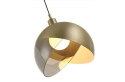 King Home Lampa wisząca sufitowa GLOBO 25 złota - metal mat szkło dymiony E27 King Home Lampa wisząca sufitowa GLOBO 25 złota - metal mat szkło dymiony E27