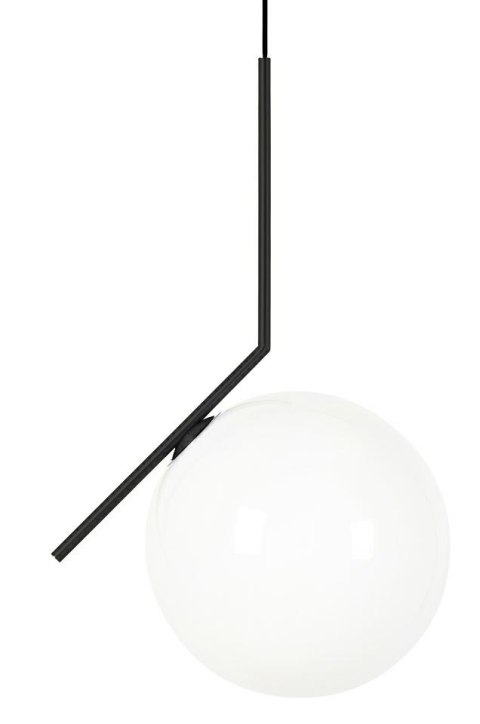 Lampa wisząca HALM 30 czarna - szkło, metal Lampa wisząca HALM 30 czarna - szkło, metal