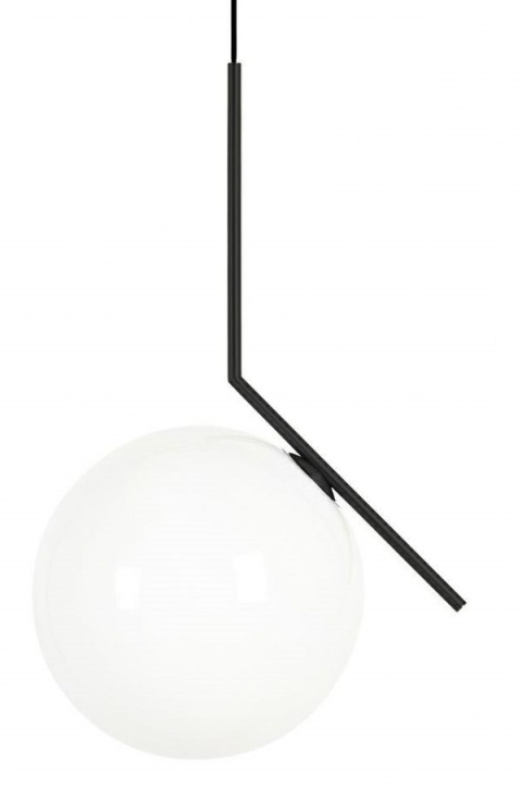 Lampa wisząca HALM 30 czarna - szkło, metal Lampa wisząca HALM 30 czarna - szkło, metal