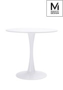 STÓŁ OKRĄGŁY TULIP FI 80 MODESTO biały - MDF podstawa METALOWA DO SALONU KUCHNI LOKALU STÓŁ OKRĄGŁY TULIP FI 80 MODESTO biały - MDF podstawa METALOWA DO SALONU KUCHNI LOKALU