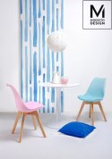 STÓŁ OKRĄGŁY TULIP FI 80 MODESTO biały - MDF podstawa METALOWA DO SALONU KUCHNI LOKALU STÓŁ OKRĄGŁY TULIP FI 80 MODESTO biały - MDF podstawa METALOWA DO SALONU KUCHNI LOKALU