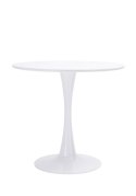 STÓŁ OKRĄGŁY TULIP FI 80 MODESTO biały - MDF podstawa METALOWA DO SALONU KUCHNI LOKALU STÓŁ OKRĄGŁY TULIP FI 80 MODESTO biały - MDF podstawa METALOWA DO SALONU KUCHNI LOKALU