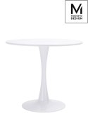 STÓŁ OKRĄGŁY TULIP FI 90 MODESTO BIAŁY BLAT - MDF PODSTAWA METALOWA DO DOMU I DO LOKALU STÓŁ OKRĄGŁY TULIP FI 90 MODESTO BIAŁY BLAT - MDF PODSTAWA METALOWA DO DOMU I DO LOKALU