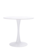 STÓŁ OKRĄGŁY TULIP FI 90 MODESTO BIAŁY BLAT - MDF PODSTAWA METALOWA DO DOMU I DO LOKALU STÓŁ OKRĄGŁY TULIP FI 90 MODESTO BIAŁY BLAT - MDF PODSTAWA METALOWA DO DOMU I DO LOKALU