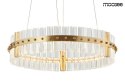MOOSEE lampa wisząca SATURNUS 47 złota - LED, szkło transparentny stal szczotkowana MOOSEE lampa wisząca SATURNUS 47 złota - LED, szkło transparentny stal szczotkowana