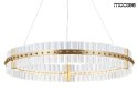 MOOSEE lampa wisząca SATURNUS 70 złota - LED szkło kryształowe klasa K5 konstrukcja stal szczotkowana MOOSEE lampa wisząca SATURNUS 70 złota - LED szkło kryształowe klasa K5 konstrukcja stal szczotkowana