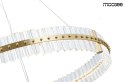 MOOSEE lampa wisząca SATURNUS 70 złota - LED szkło kryształowe klasa K5 konstrukcja stal szczotkowana MOOSEE lampa wisząca SATURNUS 70 złota - LED szkło kryształowe klasa K5 konstrukcja stal szczotkowana