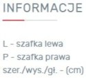 REGAŁ SZAFKA Z SZUFLADAMI MOBI System MO8 Meblar - Bialy Lux / Turkus - MEBLE MŁODZIEŻOWE szafka z półkami i szufladami