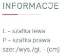 SZAFA NAROŻNA MŁODZIEŻOWA NEXT System NX2 Meblar - SONA BIELONA / VIOLA - narożna Z DRĄŻKAMI I PÓŁKAMI do pokoju nastolatka