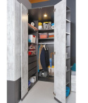 Meblar Szafa narożna Garderoba TABLO System TA1 Meble młodzieżowe - Grafit / Bialy Lux / Atlantic płyta laminowana obrzeża ABS Meblar Szafa narożna Garderoba TABLO System TA1 Meble młodzieżowe - Grafit / Bialy Lux / Atlantic płyta laminowana obrzeża ABS