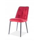 SIGNAL KRZESŁO DURAN VELVET CZARNY STELAŻ/BORDO BLUVEL59 SIGNAL KRZESŁO DURAN VELVET CZARNY STELAŻ/BORDO BLUVEL59