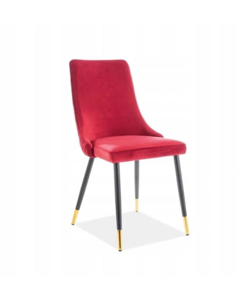 SIGNAL KRZESŁO PIANO VELVET CZARNY+ZŁOTY STELAŻ/BORDO BLUVEL 59 SIGNAL KRZESŁO PIANO VELVET CZARNY+ZŁOTY STELAŻ/BORDO BLUVEL 59
