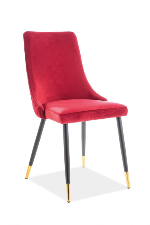 SIGNAL KRZESŁO PIANO VELVET CZARNY+ZŁOTY STELAŻ/BORDO BLUVEL 59 SIGNAL KRZESŁO PIANO VELVET CZARNY+ZŁOTY STELAŻ/BORDO BLUVEL 59