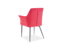 SIGNAL KRZESŁO SERGIO VELVET CZARNY STELAŻ/BORDO BLUVEL59 SIGNAL KRZESŁO SERGIO VELVET CZARNY STELAŻ/BORDO BLUVEL59
