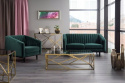 SIGNAL SOFA ASPREY 2 VELVET TAPICERKA AKSAMIT GRANATOWY BLUVEL 86 / DREWNO WENGE DWUOSOBOWA DO SALONU RECEPCJI POKOJU