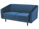 SIGNAL SOFA ASPREY 2 VELVET TAPICERKA AKSAMIT GRANATOWY BLUVEL 86 / DREWNO WENGE DWUOSOBOWA DO SALONU RECEPCJI POKOJU