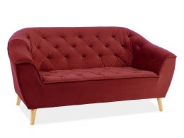 SIGNAL SOFA GALAXY 2 VELVET BORDO BLUVEL 59 / BUK