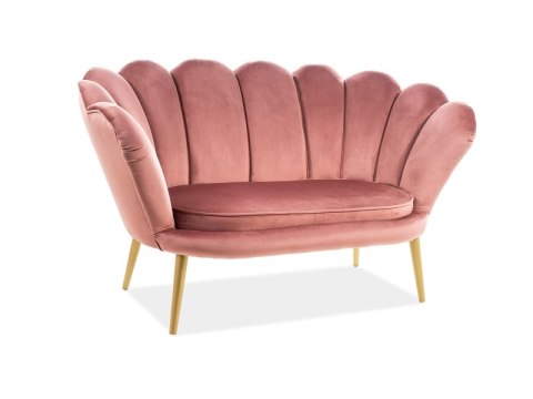 SIGNAL SOFA MAGNOLIA 2 VELVET ANTYCZNY RÓŻ BLUVEL 52 / ZŁOTY SIGNAL SOFA MAGNOLIA 2 VELVET ANTYCZNY RÓŻ BLUVEL 52 / ZŁOTY