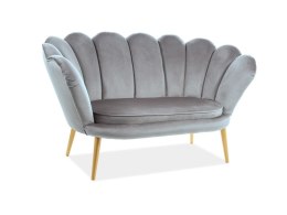 SIGNAL SOFA MAGNOLIA 2 VELVET SZARY BLUVEL 14 / ZŁOTY