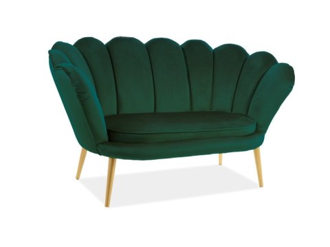 SIGNAL SOFA MAGNOLIA 2 VELVET ZIELONY BLUVEL 78 / ZŁOTY