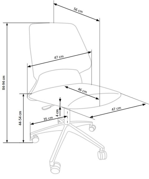 Halmar GRAVITY fotel młodzieżowy czarny / niebieski Halmar GRAVITY fotel młodzieżowy czarny / niebieski