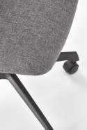 Halmar GRAVITY fotel obrotowy młodzieżowy czarny / popielaty Halmar GRAVITY fotel obrotowy młodzieżowy czarny / popielaty