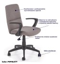 Halmar INGO fotel pracowniczy popielaty Halmar INGO fotel pracowniczy popielaty